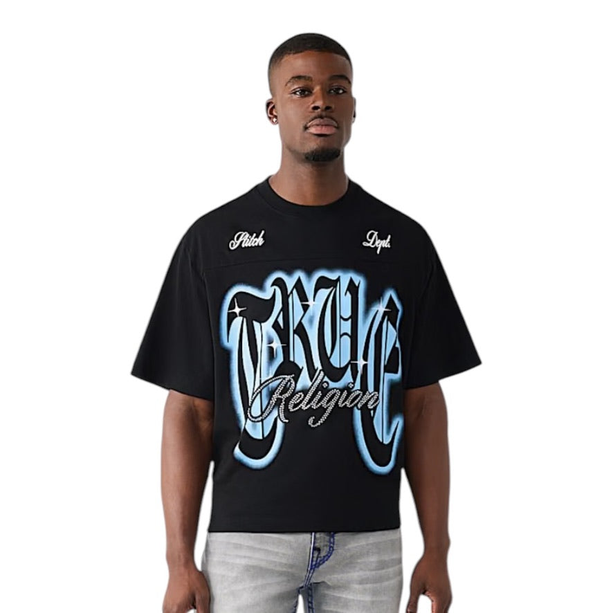 TRUE RELIGION: Crystal Boxy SS Tee 110306